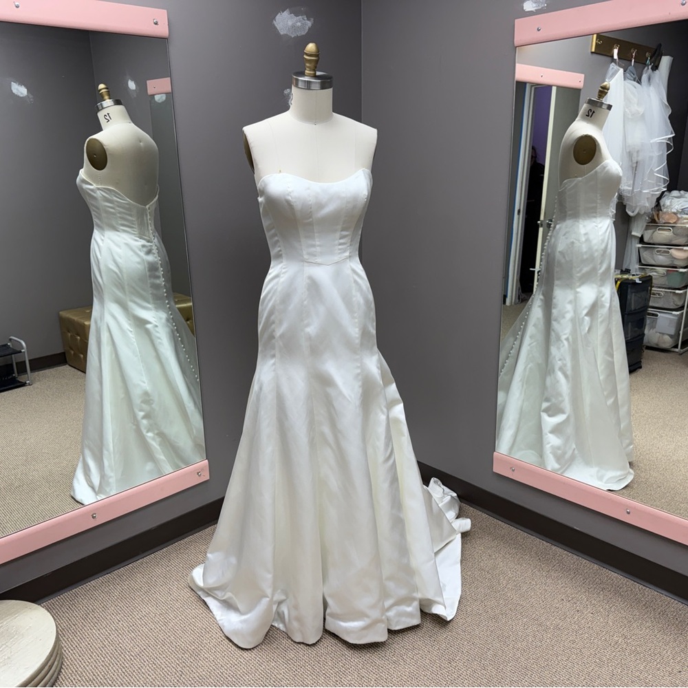 Casablanca Satin Mermaid Wedding Dress